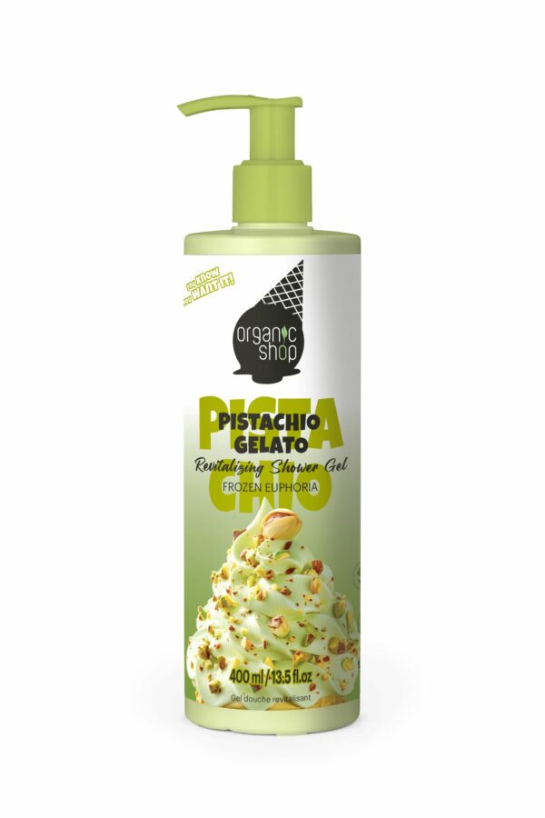 Dušo želė gaivinanti ORGANIC SHOP Pistachio Gelato, 400 ml