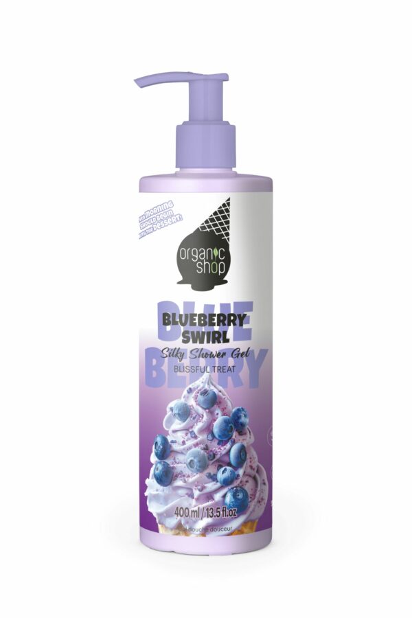 Dušo želė ORGANIC SHOP Blueberry Swirl, 400 ml