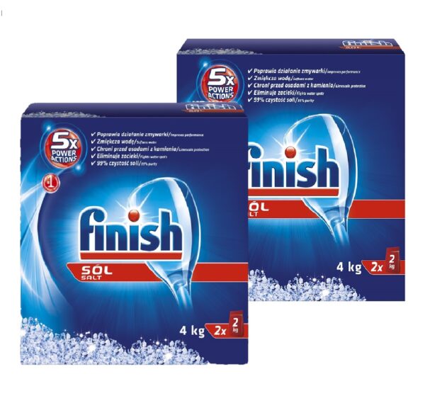 Druska indaplovėms FINISH, Spect-Salt, 2 x 4 kg