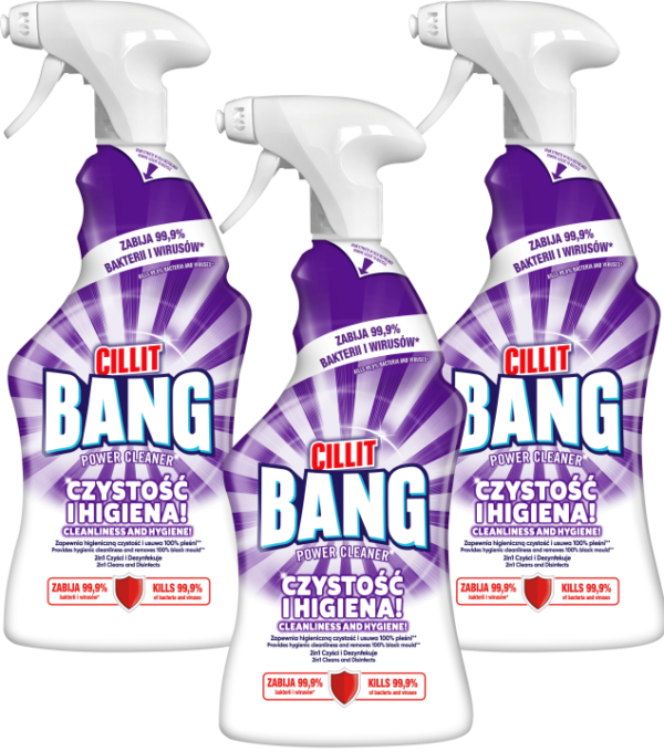 Dezinfekcinis valiklis CILLIT BANG Bleach&Hygiene, 3 x 750 ml