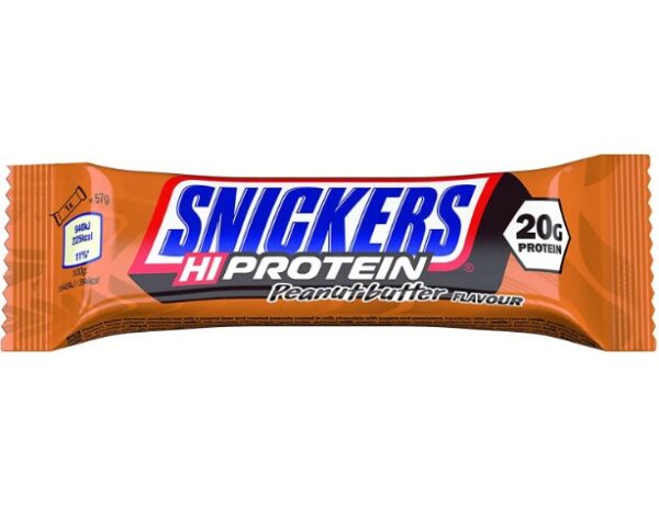 Baltyminis batonėlis SNICKERS Hi Protein Peanut Butter, 57 g